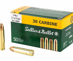 Sellier & Bellot 30 Carbine 110gr FMJ Ammunition 50rd