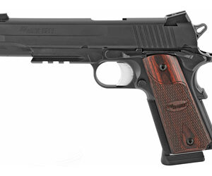 Sig 1911R 45ACP 5 8RD Black Night Sights Rosewood