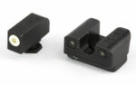 TRUGLO Tritium Pro Sight Set for Glock 42/43 - White - Searchable Firearms Sights