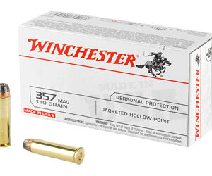 Winchester USA Ammunition 357 Magnum 110gr JHP 50rd