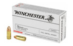Winchester USA 9mm 124gr FMJ Ammunition 50rd