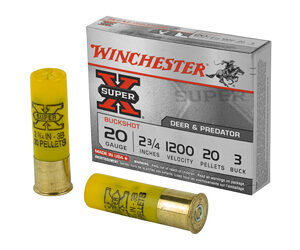 Winchester Super-X Ammunition 20 Gauge 2.75 #3BK 20rd 5/250