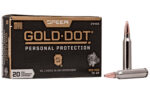 Speer Gold Dot Ammunition 223 Rem 75gr HP 20rd