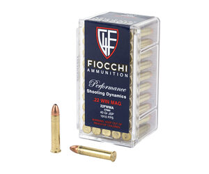Fiocchi 22WMR 40gr JSP Ammunition 50rd