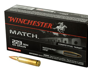 Winchester Match Grade Ammunition 223 Rem 69gr BTHP 20rd