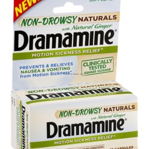 Dramamine 1810GIN Motion Sickness W/ NATURAL GINGER NON DROWSY - 18