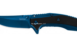 Kershaw 8320 Outright Folding Knife with Assisted Opening, Blue PVD Coating