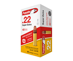 Aguila Super Extra Hi-Velocity Ammunition 22LR 40gr 50rd