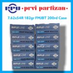 PPU Ammunition 7.62x54R 182gr FMJ 200rd Case