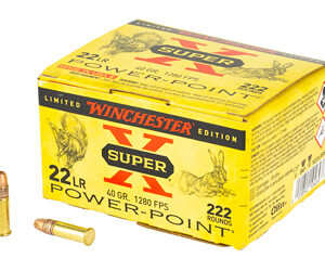 Winchester Super X 22LR Power Point Ammunition 40gr 222rd Pack