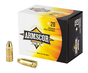 Armscor 9mm 124gr JHP Ammunition 20rd