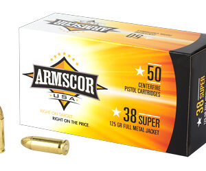 Armscor Ammunition 38Super 125gr FMJ 50rd