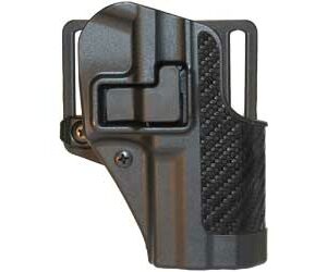 Blackhawk SERPA CQC Belt/Paddle Carbon Fiber Holster for Ruger SR9, Right Hand, Black