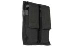 Black Double Pistol Magazine Pouch with Hook & Loop