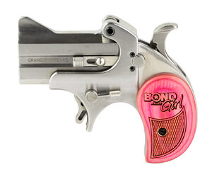 Bond Arms Girl Mini Derringer 357/38 2.5" Stainless Steel/Pink
