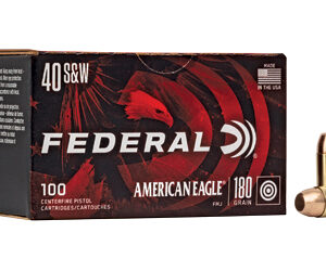 Federal American Eagle Ammunition 40S&W 180gr FMJ 100rd