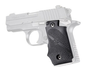 Hogue Grip for Sig P238 Rubber Finger Groove Black