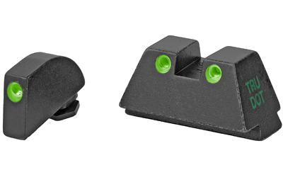 Meprolight Tritium Front and Rear Night Sight Set for Glock Green/Green-img-0