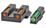 HIVIZ H3 Night Sight Set for Smith & Wesson EZ380 Gun - Green/Orange