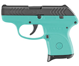 Ruger LCP 380 ACP 2.75 Turquoise/Black 6RD