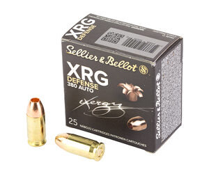 Sellier & Bellot 380 ACP 77GR XRG Ammunition 25rd