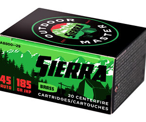 Sierra OTDMST Ammunition 45 ACP 185gr JHP 20rd