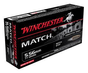Winchester 5.56mm 77gr Match BTHP Ammunition 20rd