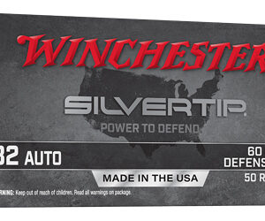 Winchester SilverTip Ammunition 32 Auto 60gr JHP 50rd