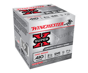 Winchester Super-X High Brass Ammunition 410GA 2.5" #7.5 25rd