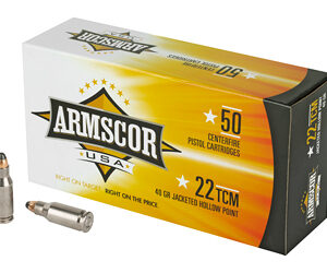 Armscor 22TCM 40gr JHP Ammunition 50rd