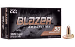 Blazer Brass Ammunition 9mm 124gr FMJ 50rd