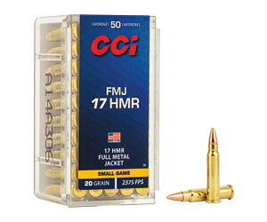 CCI 17 HMR 20gr FMJ Ammunition 50rd/2000