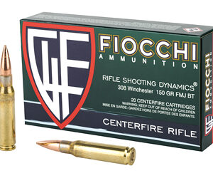 Fiocchi Ammunition 308 Win 150gr FMJ BT 20rd