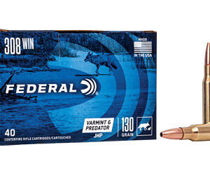 Federal American Eagle Varmint & Predator 308 Win 130gr JHP 40rd