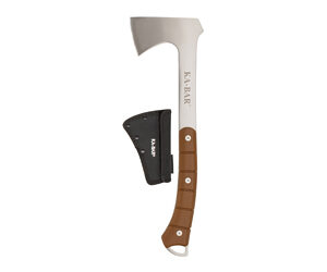 KBAR HATCHET HAWK W/ POLY SHTH BROWN