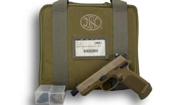 FN USA FNX-45 Tactical 45ACP 5.3" Threaded 15rd FDE w/ Case