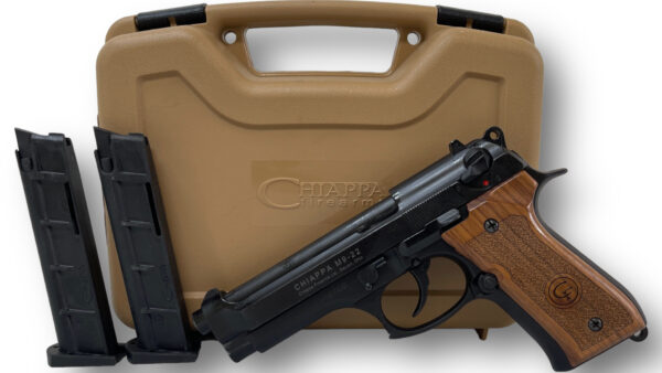 Chiappa M9-22 22LR 5.2" 10rd Blued / Wood - OG Case 2 Mags