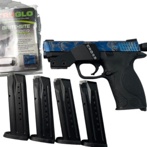 Smith & Wesson M&P9 9mm 4.25" 17rd Custom Finish 4 Mags Extras