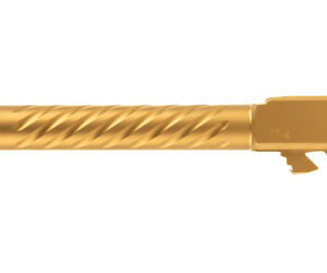 Ballistic Barrel for Glock 17 Threaded Stainless Steel Fluted Gold