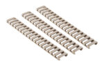 Ergonomic 18-Slot ladder rail covers 3-pack in Coyote Brown