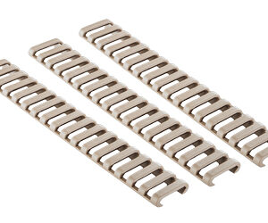 Ergonomic 18-Slot ladder rail covers 3-pack in Coyote Brown