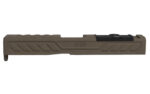 Grey Ghost Precision Slide for Glock 19 Generation 3 with RMR Cut and Version 6 Front Serrations in Flat Dark Earth (FDE)