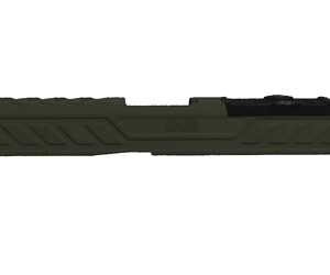 Green Gas Blowback Pistol Slide for Glock 19 Gen 5 Red Dot Sight Version 6 Olive Drab Green