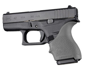 Hogue Handall Beavertail Grip Sleeve for Glock 42/43 - Slate Gray