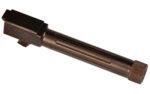 Long Slide Drop-In Replacement Barrel for Glock 19 Threaded Barrel Bronze Finish