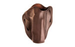 Universal Fit Leather Outside the Waistband Holster Size 3 Right Hand Brown