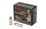 Winchester Defender 10mm 180 Grain Bonded Jacketed Hollow Point Ammo 20 Rounds, 200 Rounds Case