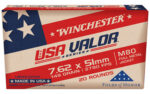 Winchester USA Valor 7.62x51 149 Grain 20 Rounds Box / 500 Rounds Case
