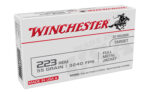 Winchester USA Target .223 Remington 55 Grain Full Metal Jacket 20 Rounds, Box of 1000