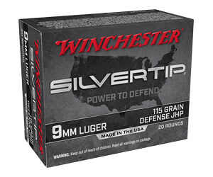 Winchester Silvertip 9mm 115 Grain Hollow Point (HP) 20 Rounds (Box of 200)